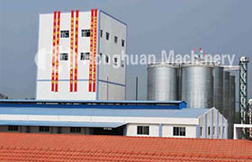 Warm congratulations on the official production of the 180000 ton high-grade livestock and poultry feed production line of Chunnan branch of Guangdong greenhouse group undertaken by our company